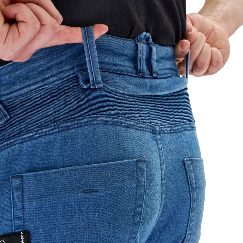 Shima Zenith hosszabbított motoros farmernadrág kék