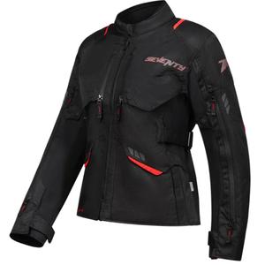 Seventy Degrees SD-JT69 Tanami női motoros kabát fekete-piros