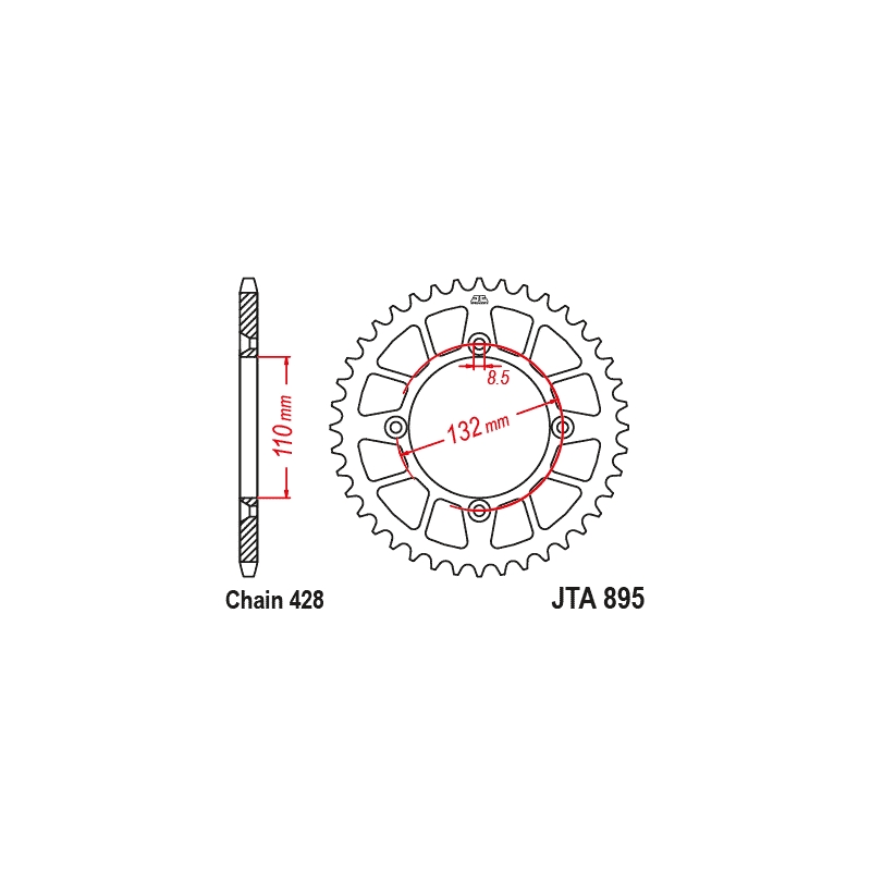 Alumínium csillagkerék JT 49)T, nt((428 kék