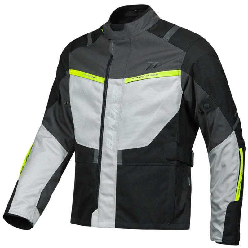 Seventy Degrees SD-JT83 Tonale motoros kabát fekete-szürke-fluo sárga