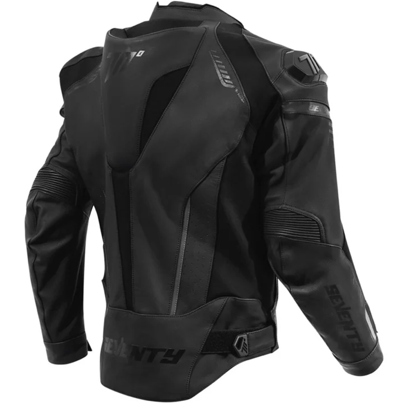 Seventy Degrees SD-JL24 Spoiler motoros bőrkabát fekete