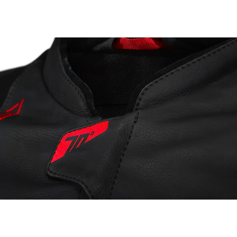 Seventy Degrees SD-JL24 Spoiler motoros bőrkabát fekete-piros