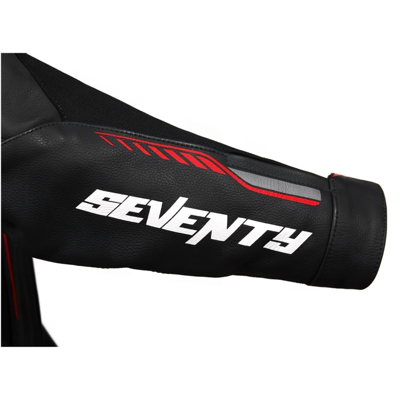Seventy Degrees SD-JL24 Spoiler motoros bőrkabát fekete-piros