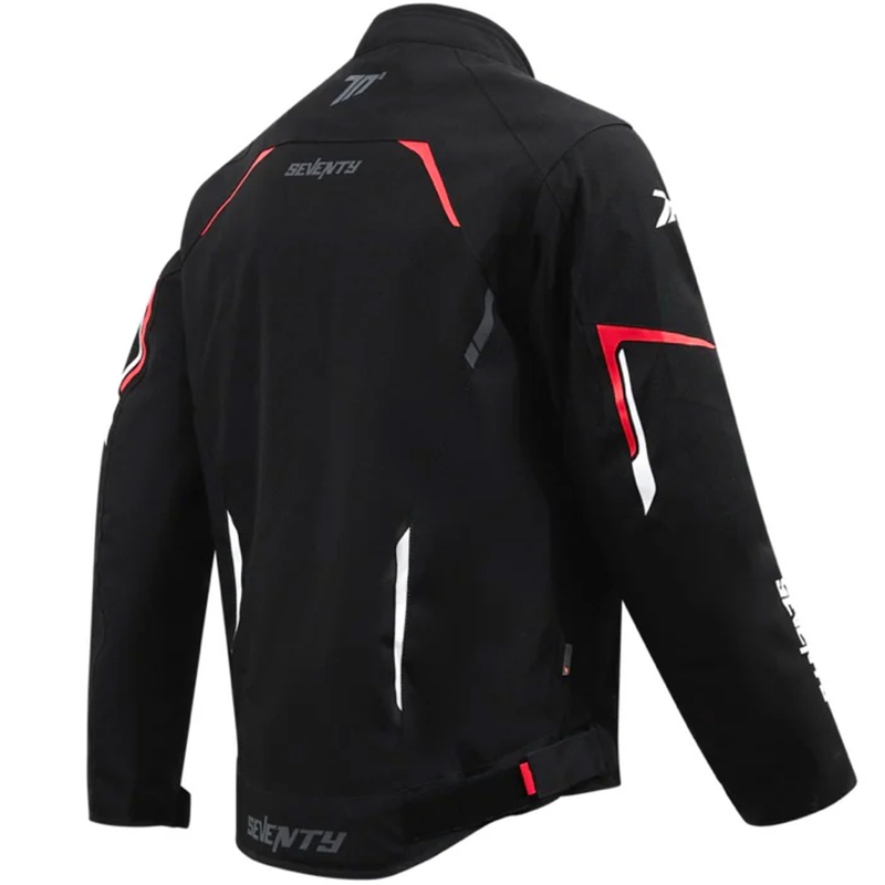 Seventy Degrees SD-JR65 Piston motoros kabát fekete-piros-fehér