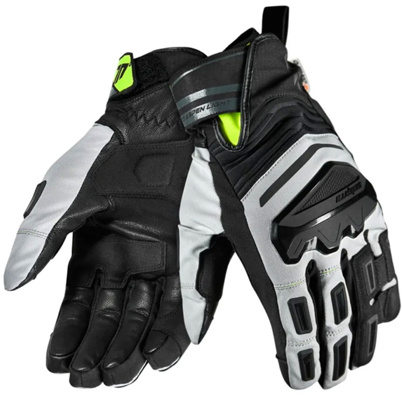 Seventy Degrees SD-T13 Aspen Light motoros kesztyű fekete-szürke-fluo sárga