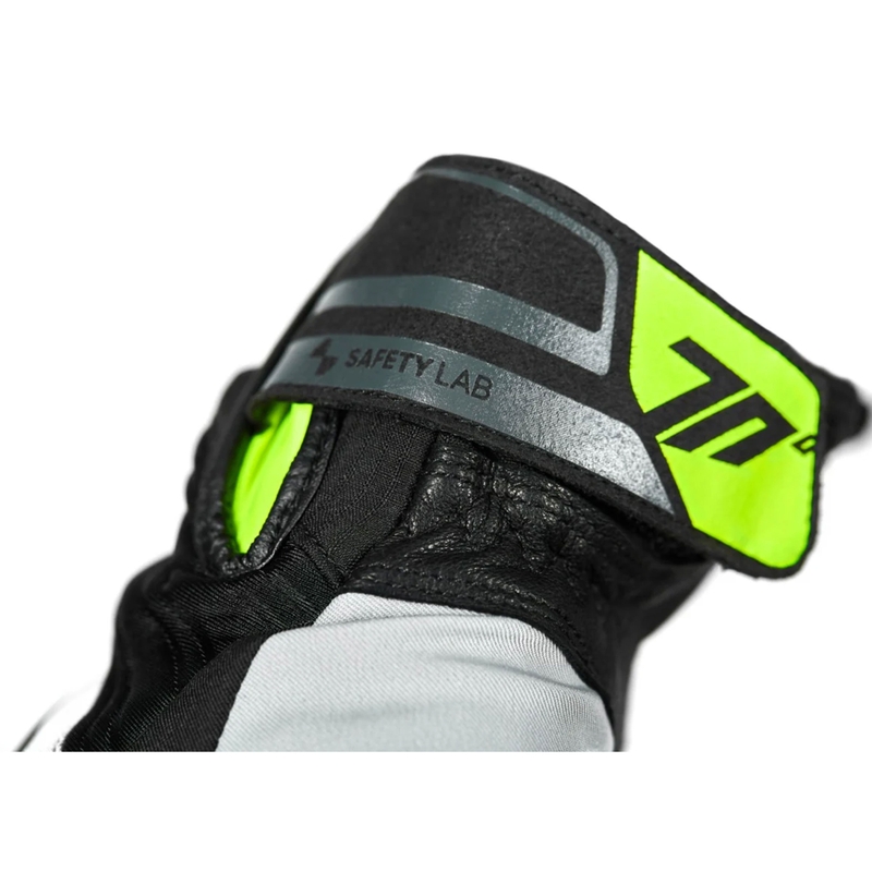 Seventy Degrees SD-T13 Aspen Light motoros kesztyű fekete-szürke-fluo sárga