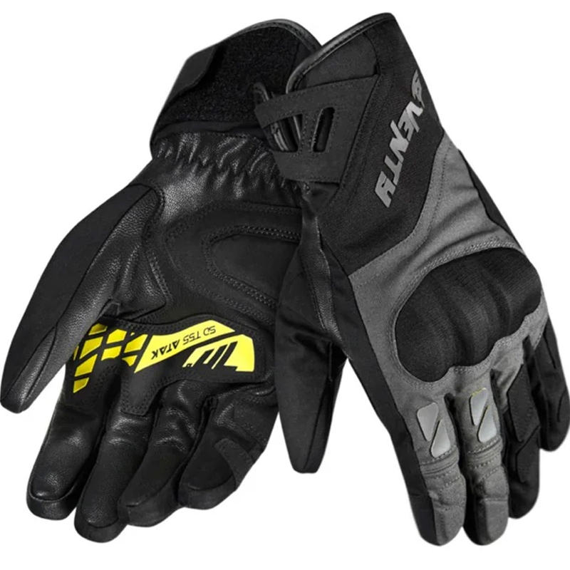 Seventy Degrees SD-T55 Atak motoros kesztyű fekete-fluo sárga