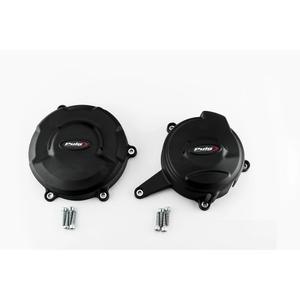 Engine covers PUIG Track for Championship 21505N fekete included 2 covers