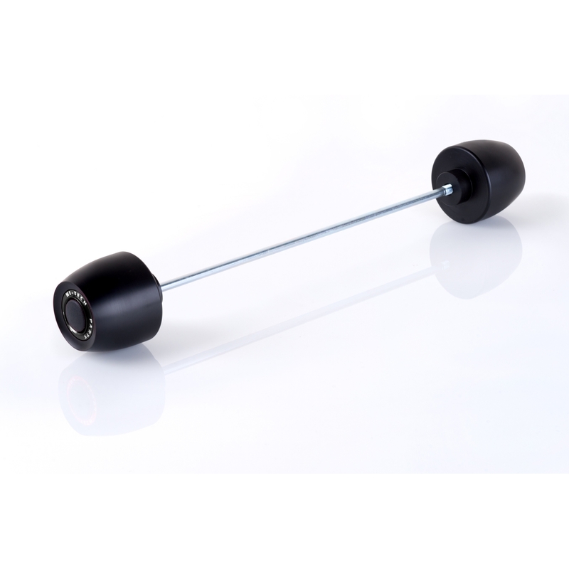 Axle sliders PUIG PHB19 fekete without color caps, front