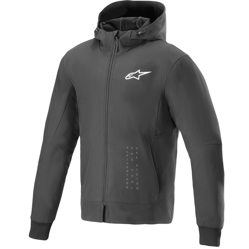 Alpinestars Radium Tech Hoodie motoros pulóver fekete-fehér