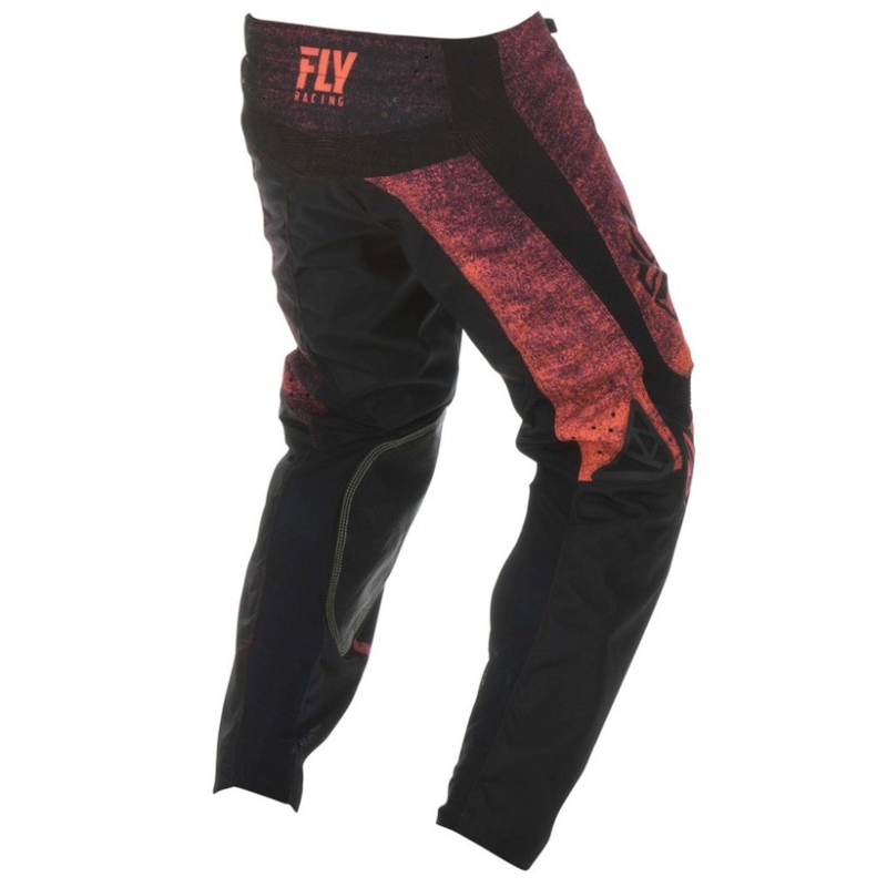 Motocross Pants FLY Racing Kinetic NOIZ 2019 - USA Black-Fluo Red