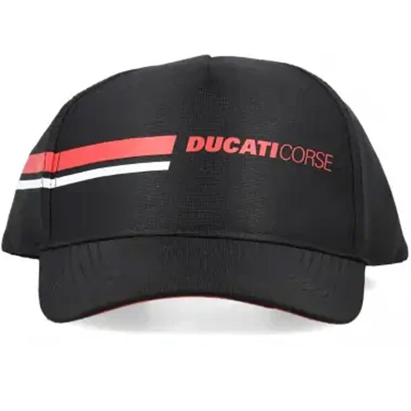 Ducati Corse logóval siltes sapka fekete