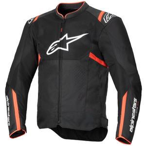 Alpinestars T-SPS Air V2 motoros kabát fekete-fluo piros