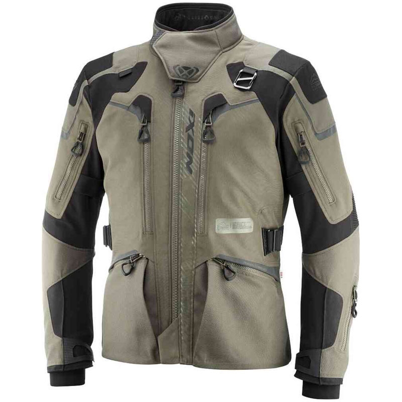 IXON Odin motoros kabát khaki-fekete