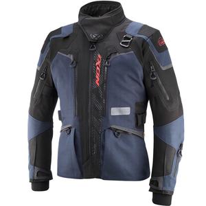 IXON Odin motoros kabát kék-fekete-fluo piros