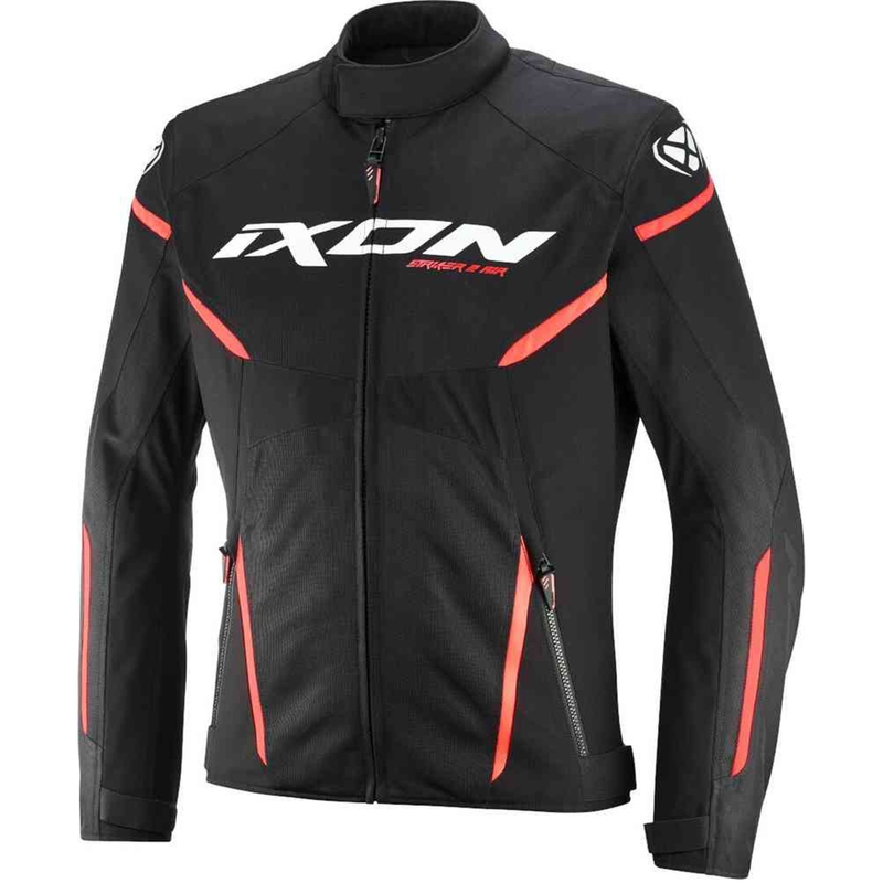 IXON Striker 2 Air WP motoros kabát fekete-fehér-piros