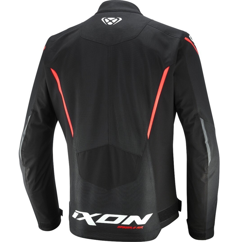 IXON Striker 2 Air WP motoros kabát fekete-fehér-piros