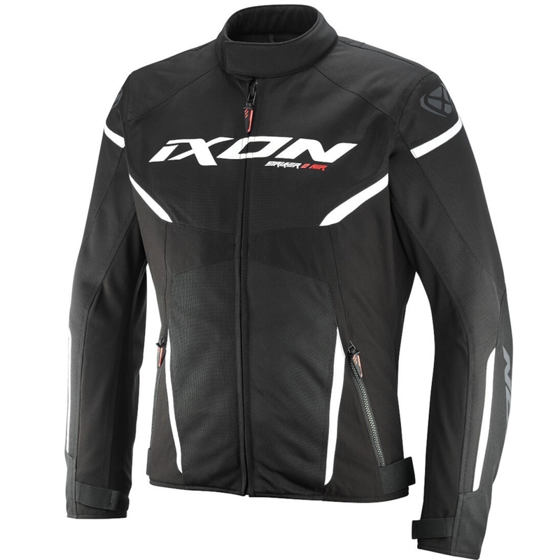 IXON Striker 2 Air WP motoros kabát fekete-fehér