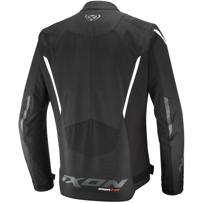 IXON Striker 2 Air WP motoros kabát fekete-fehér