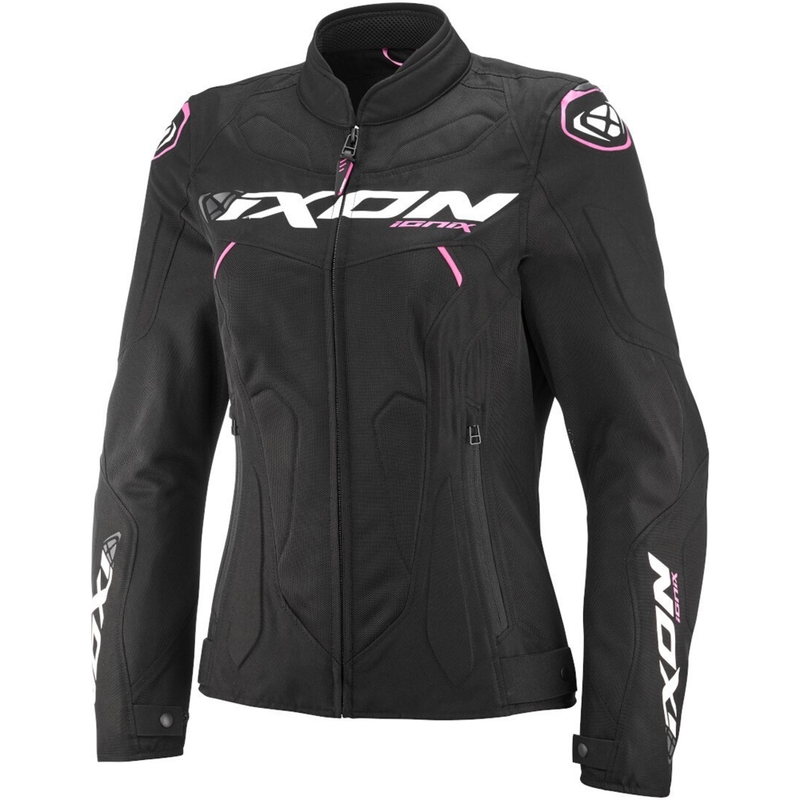 IXON Ionix Lady női motoros kabát fekete-rózsaszín