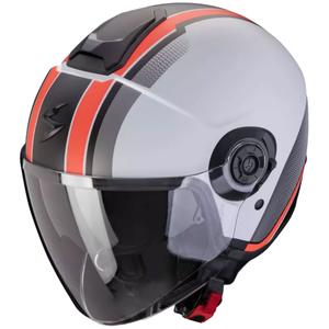 Scorpion CORPION EXO-CITY II VEL nyitott bukósisak matt szürke-piros