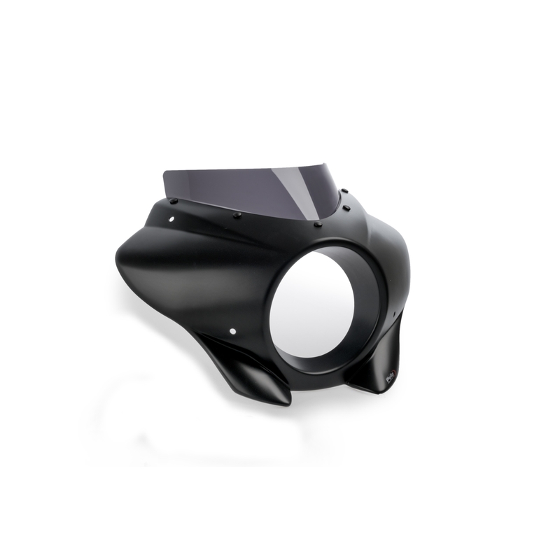 Semifairing PUIG MIRAGE SPORT dark smoke matt black housing