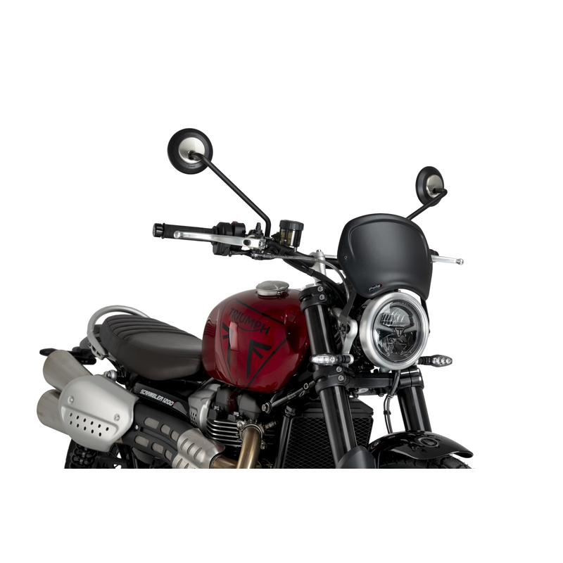 Windshield PUIG FRONTAL PLATE matt black