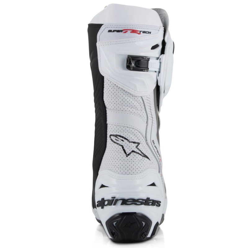 Alpinestars Supertech R Vented motoros cipő fehér-világosszürke-fekete
