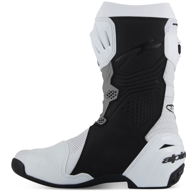 Alpinestars Supertech R Vented motoros cipő fehér-világosszürke-fekete