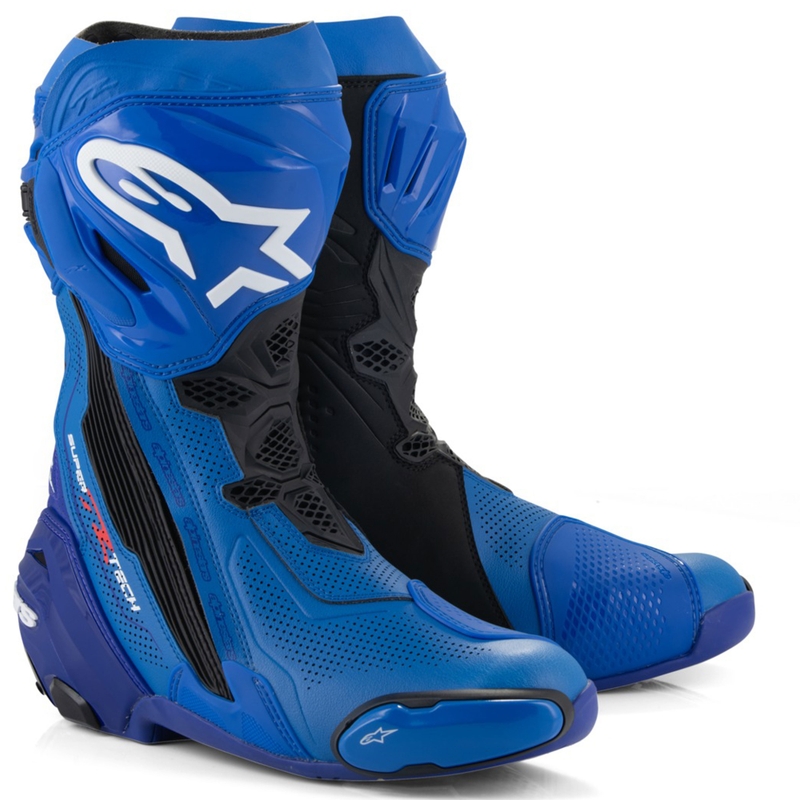 Alpinestars Supertech R Vented motoros csizma kék-fekete