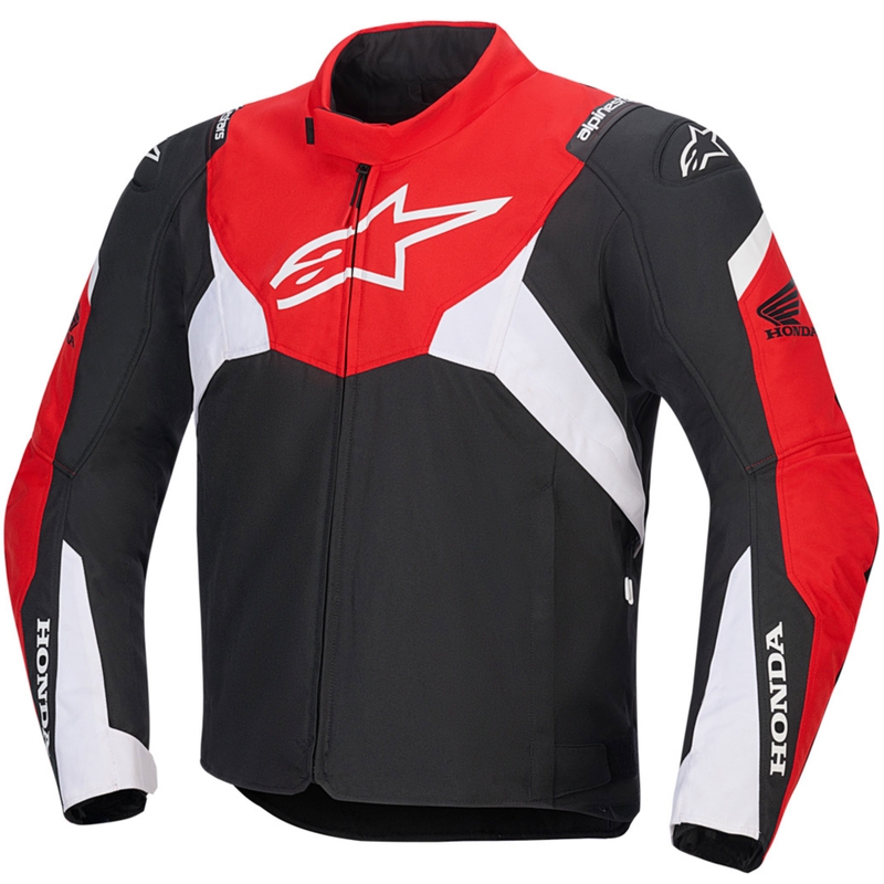 Alpinestars T-Jaws V4 Waterproof Honda kollekció motoros kabát fekete-piros-fehér