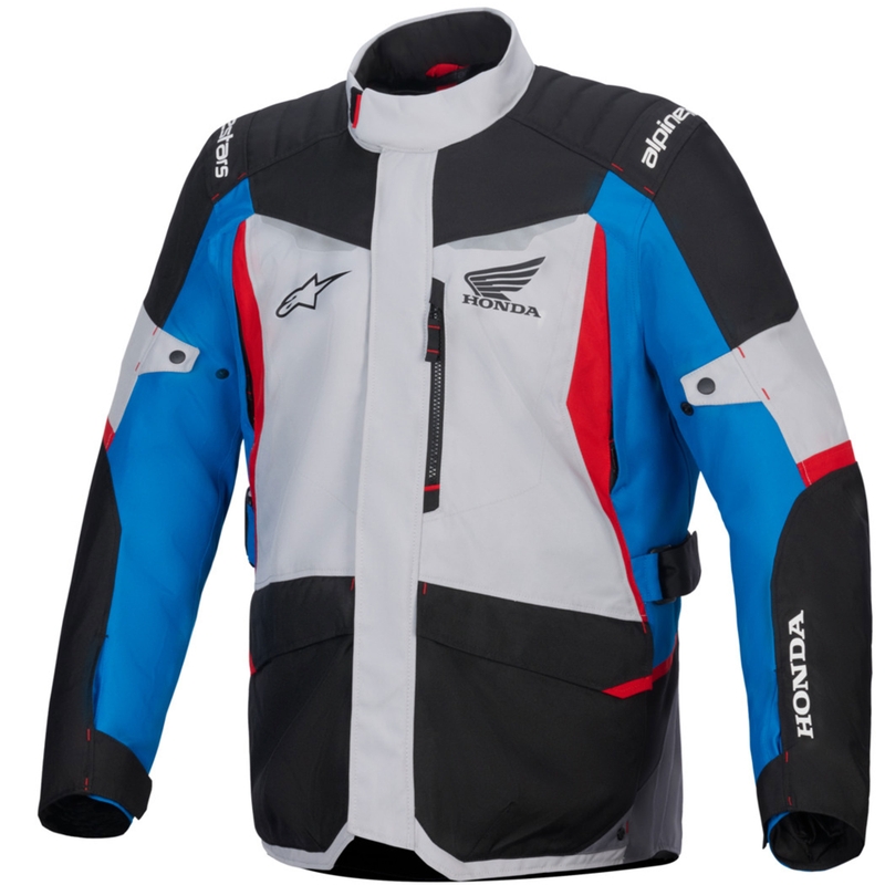 Alpinestars ST-1 Waterproof Honda kollekció motoros kabát szürke-kék-fekete-piros