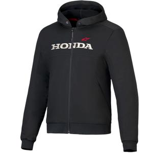 Alpinestars Chrome V3 Sport Hoodie Honda kollekció kapucnis melegítőfelső fekete-bézs-piros
