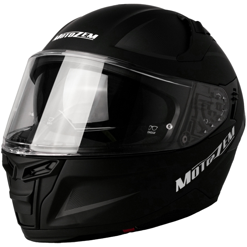 Motozem Guardian zárt motoros bukósisak matt fekete - II. minőség