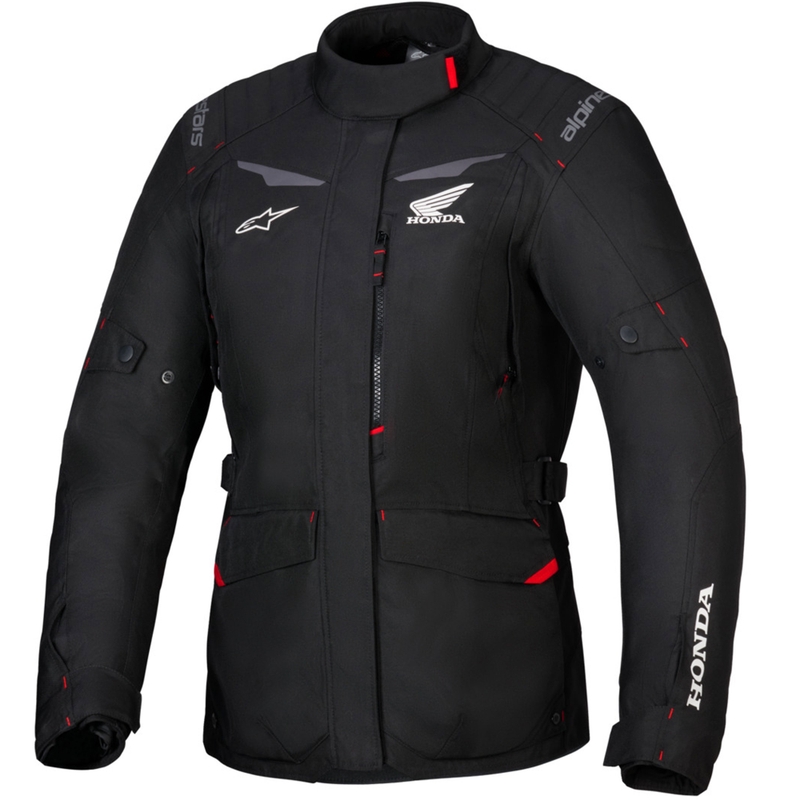 Alpinestars Stella ST-1 Waterproof Honda kollekció női motoros kabát fekete-piros