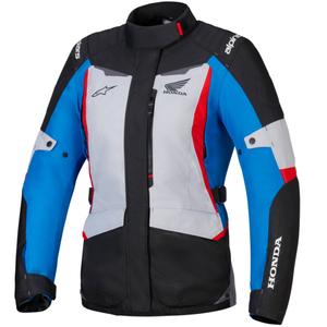 Alpinestars Stella ST-1 Waterproof Honda kollekció női motoros kabát szürke-kék-fekete-piros