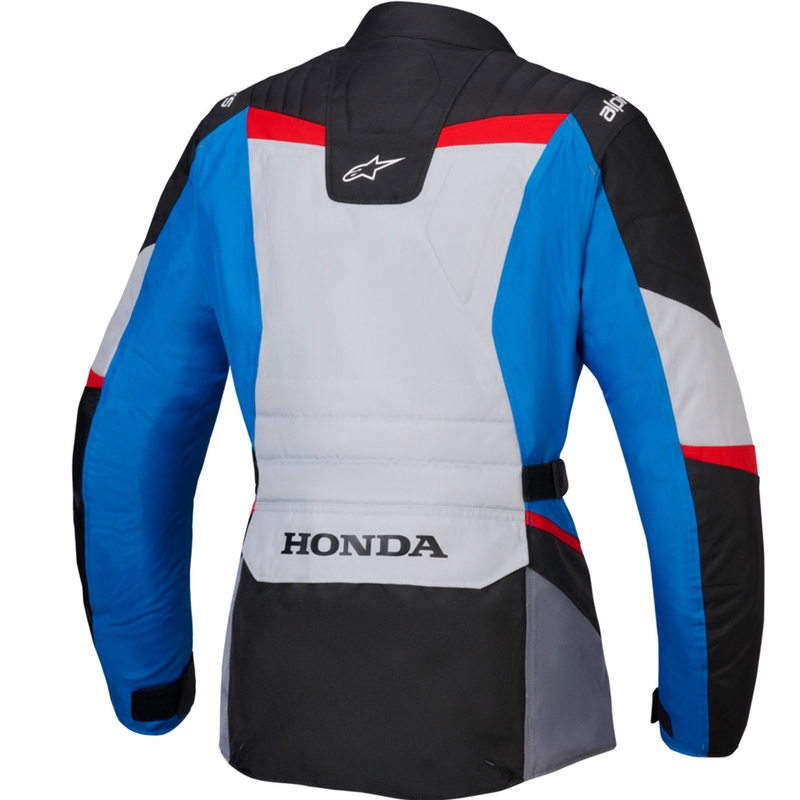 Alpinestars Stella ST-1 Waterproof Honda kollekció női motoros kabát szürke-kék-fekete-piros