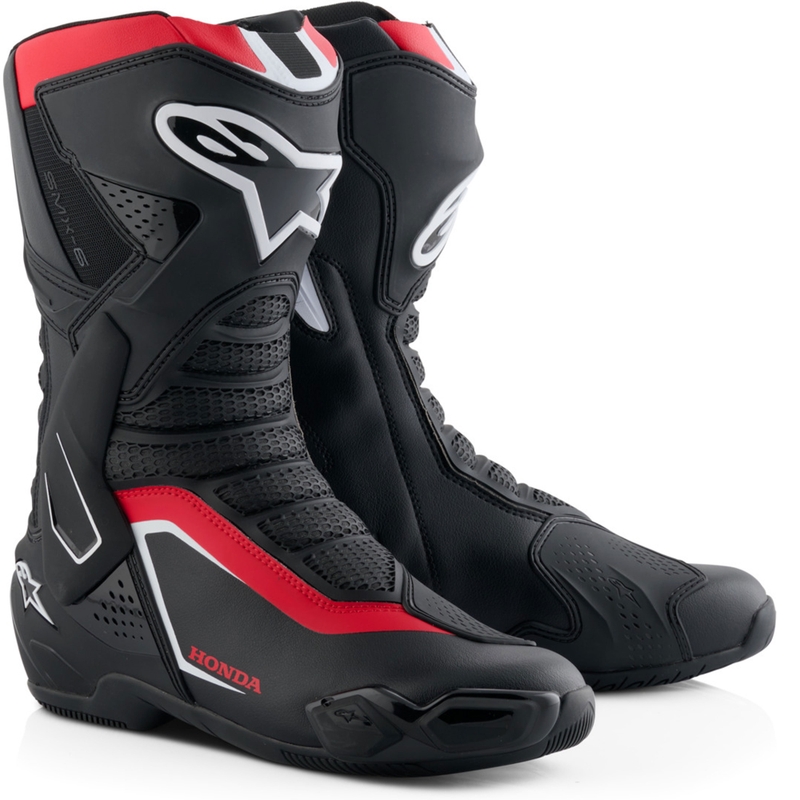 Alpinestars SMX-6 V3 Honda kollekció motoros cipő fekete-piros-fehér