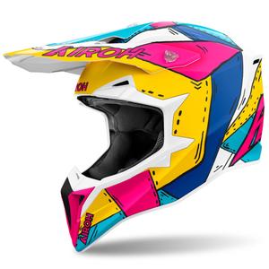 Airoh Wraaap Paint motokrossz bukósisak matt multicolor