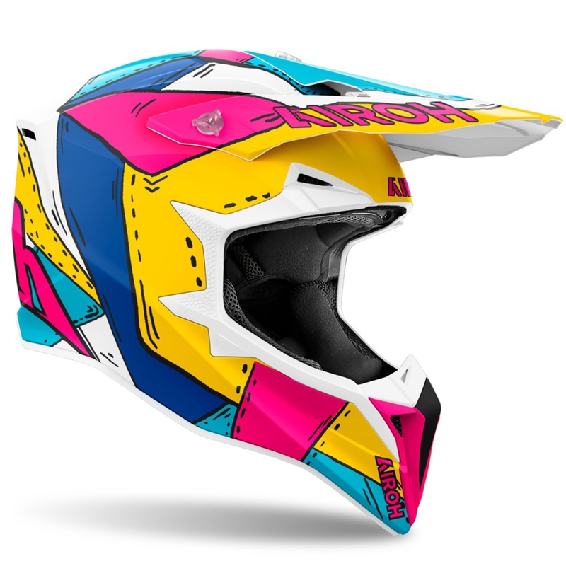 Airoh Wraaap Paint motokrossz bukósisak matt multicolor