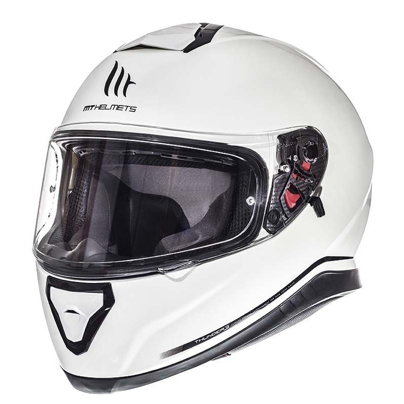 Integrált motorkerékpár sisak MT Thunder 3 SV fehér - II.class