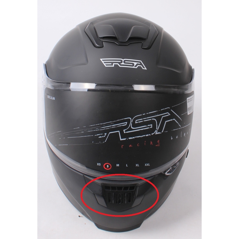 RSA SR-01 fekete matt motorkerékpár sisak - II. osztály