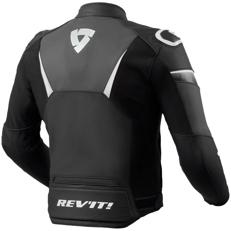 Revit Argon 2 motoros bőr dzseki fekete-fehér