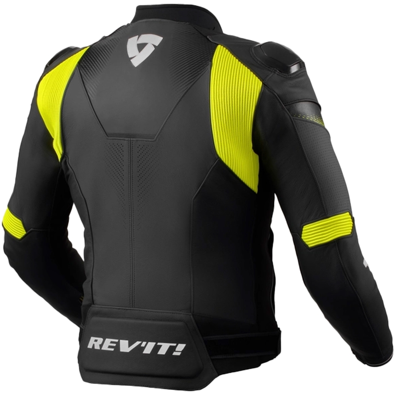 Revit Control motoros bőr dzseki fekete-fluo sárga