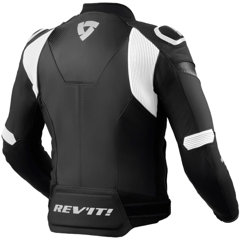 Revit Control motoros bőr dzseki fekete-fehér