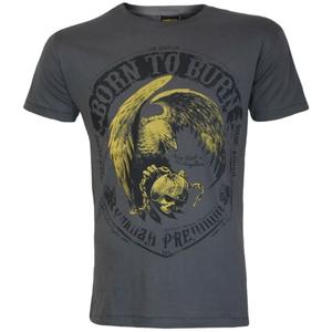 Yakuza Premium Born To Burn Flying Riots Los Angeles póló sötétszürke