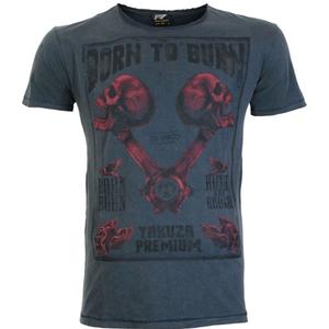 Yakuza Premium Rude and Rough Born to Burn - Los Angeles póló kék