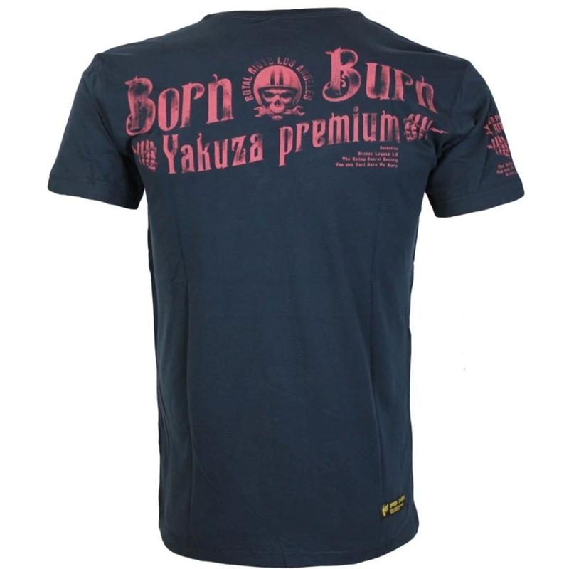 Yakuza Premium Hell Rider - Born to Burn póló sötétkék