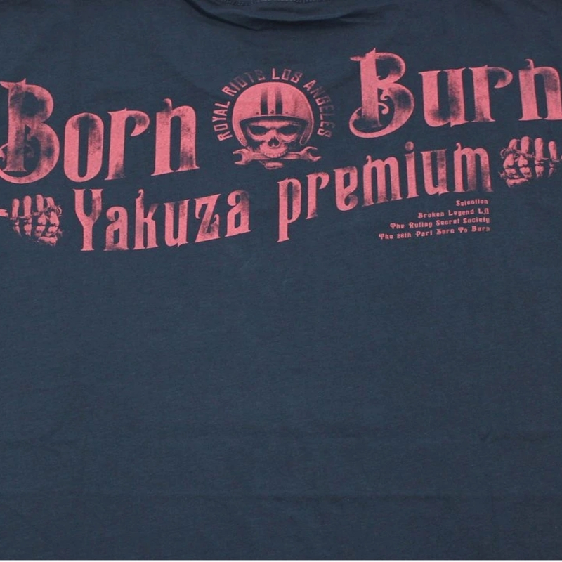Yakuza Premium Hell Rider - Born to Burn póló sötétkék