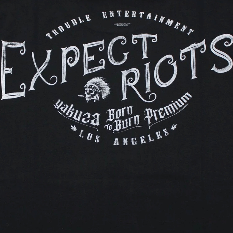 Yakuza Premium Expect Riots - Los Angeles póló fekete